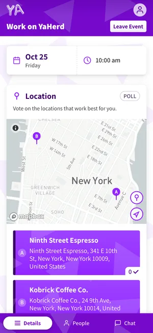 yaherd event details