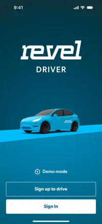 Revel Driver Landing Screen